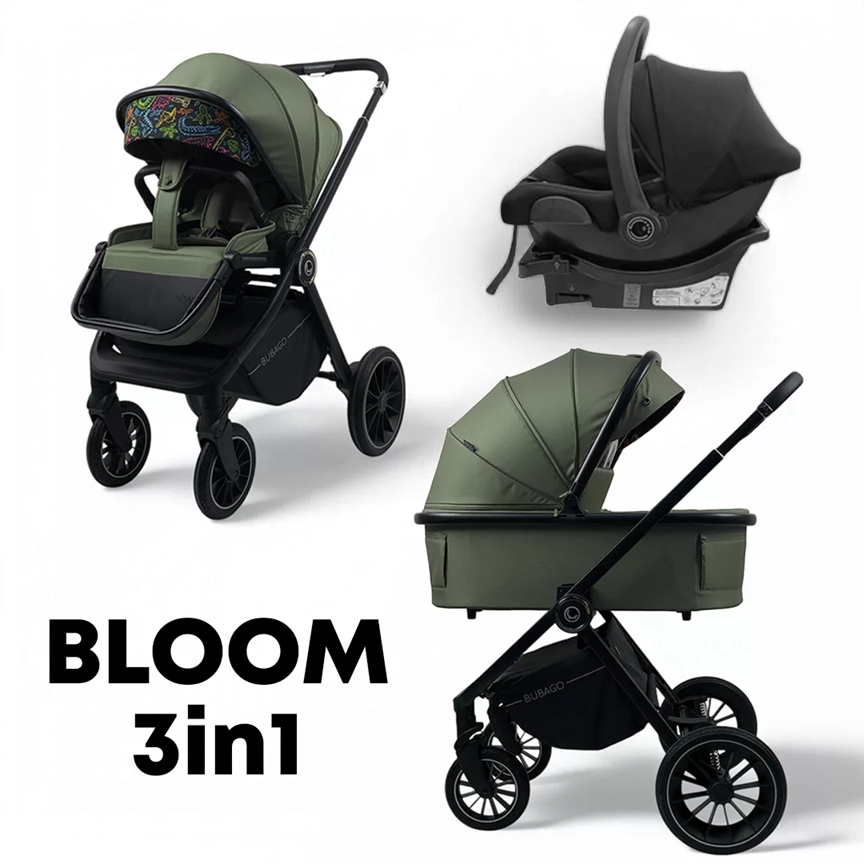 Модульная коляска BubaGo Bloom 3 в 1 (обновленная)