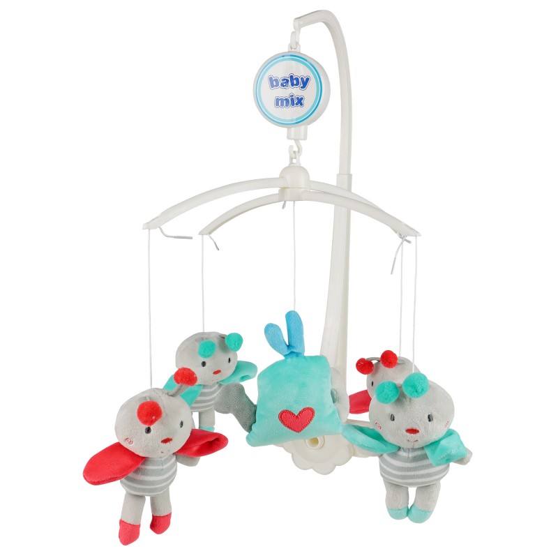 Каруселька с плюшевыми игрушками BabyMix Полосатые пчёлки Арт.K/486М