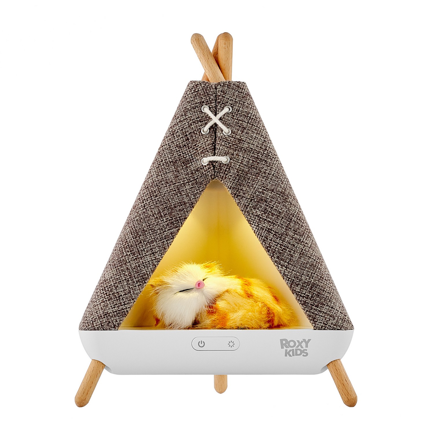 Ночник детский Roxy WIGWAM с котенком и USB с аккумулятором