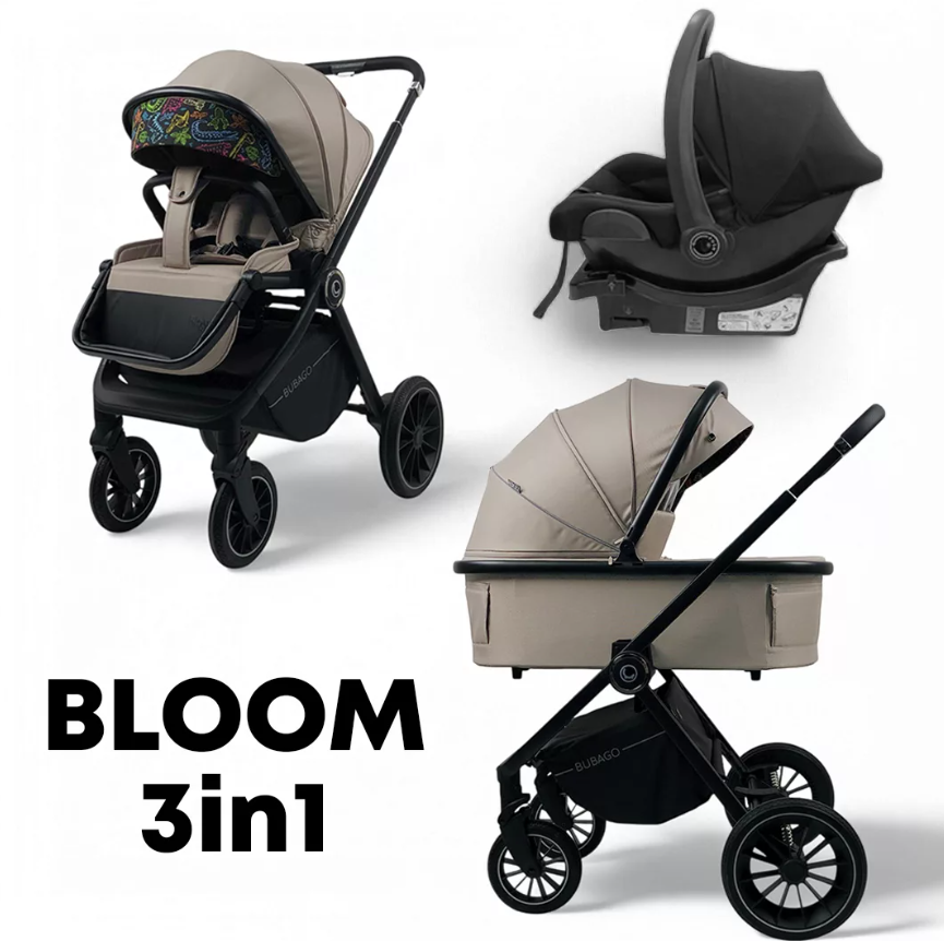 Модульная коляска BubaGo Bloom 3 в 1 (обновленная)