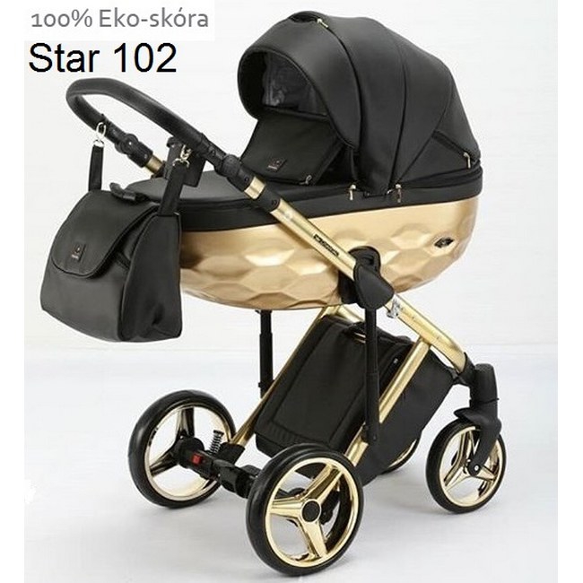 Детская модульная коляска Adamex Chantal Star Eco 2 в 1