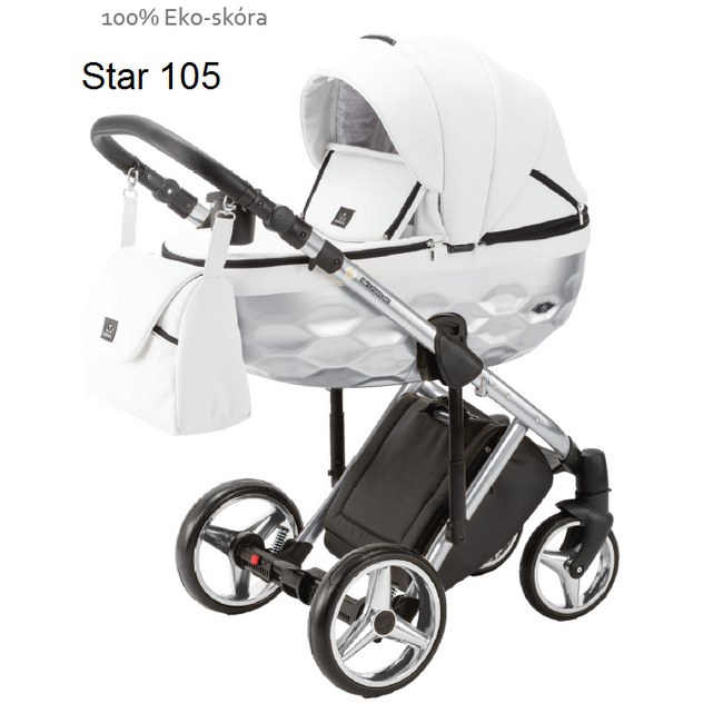 Детская модульная коляска Adamex Chantal Star Eco 2 в 1