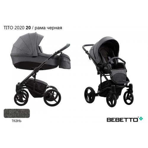 Детская модульная коляска Bebetto Tito 2 в 1 2020
